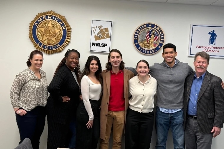 (L-R): Gina D’Amico, TVC Deputy Executive Director Courtney Smith, Suzanna Papastamatis, Kyle Hamlin, Katie Cresser-Di Salvi, Isaiah Romero, and TVC Executive Director Steve Jordan